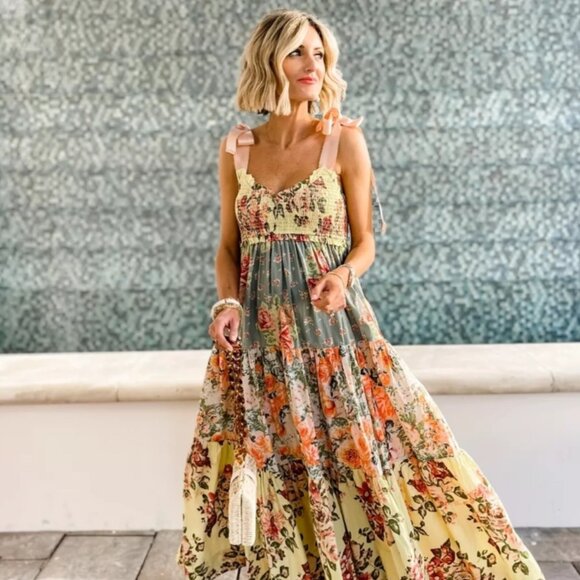 Free People Bluebell Maxi Dress Size Medium - Picture 1 of 6